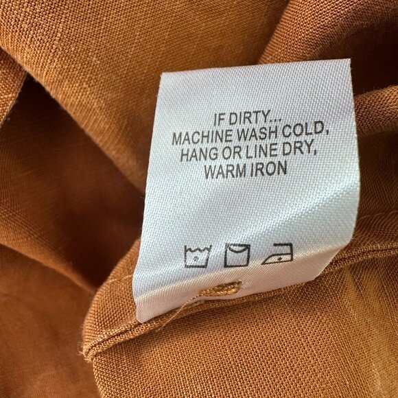 Tradlands Remi Mini Dress Long Sleeve Oversized Size XXS Sienna Distressed $204 - Picture 10 of 11